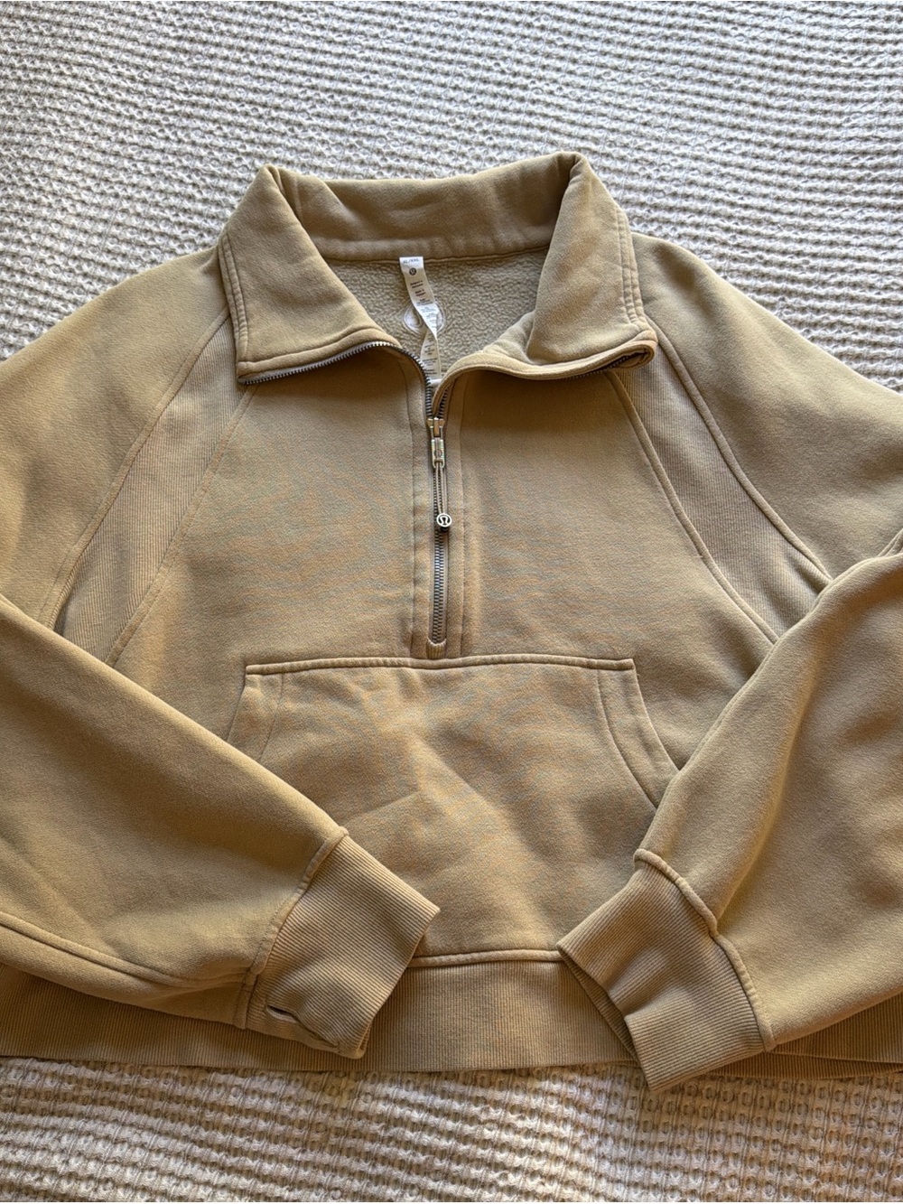 lululemon athletica Women's Half-Zip Pullover Sweatshirt - Tan